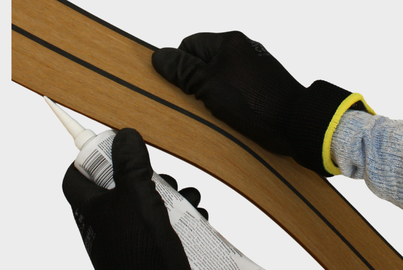 Isiteek DIY Decking - Gluing the planks